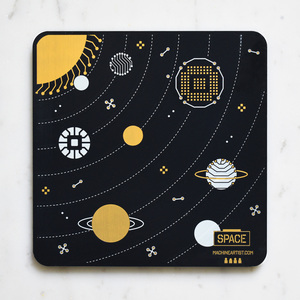 Pcb coaster solar system