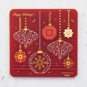 Pcb coaster christmas ornaments