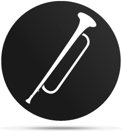 1133004 gobo music trumpet