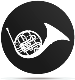 1133005 gobo music french horn
