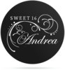 Gobo Sweet16 Custom Curvy Ornament