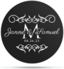 Gobo Wedding Initial Ornaments