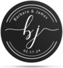 Gobo Wedding Circle Initials