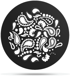 Gobo breakup pattern paisley