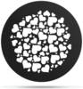 Gobo Breakup Pattern Hearts