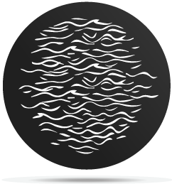 Gobo breakup pattern waves