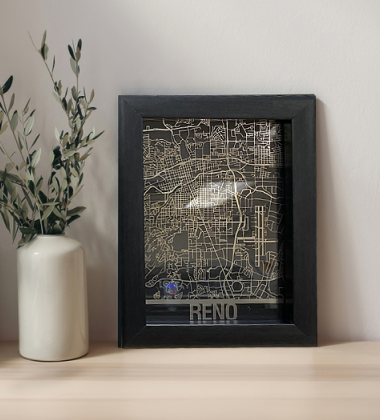 Custom steel map reno
