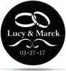Gobo Wedding Marriage rings