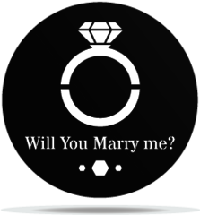 Gobo Wedding Engagement Ring