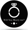 Gobo Wedding Engagement Ring