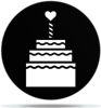 Gobo Birthday Romantic Cake