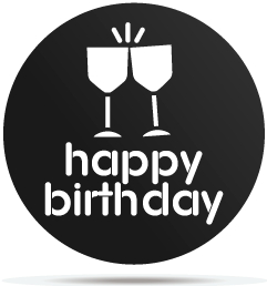 0333007 gobo birthday cups