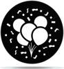 Gobo Birthday Balloons Confetti