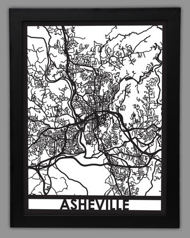Asheville framed 18x24