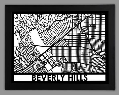 Beverly hills framed 18x24