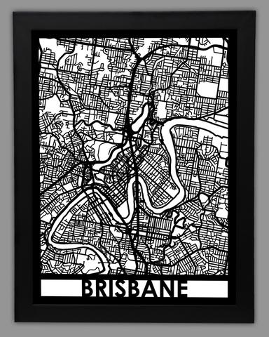 Brisbane framed 18x24
