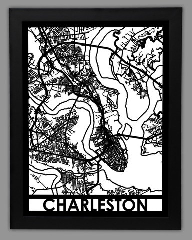 Charlseton framed 18x24