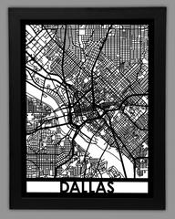 Dallas framed 18x24