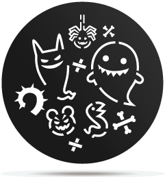 0833002 gobo halloween malefic monsters