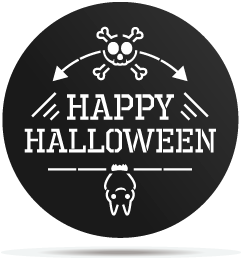 0833003 gobo halloween skull bat