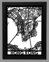 Hongkong framed 18x24