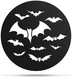 0833004 gobo halloween bats