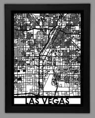 Lasvegas framed 18x24