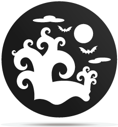 0833006 gobo halloween forest