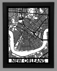 Neworleans framed 18x24