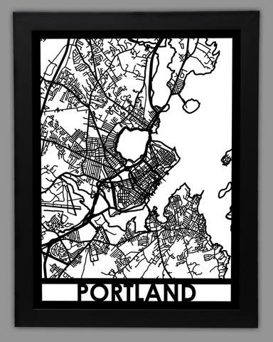 Portlandme framed 18x24