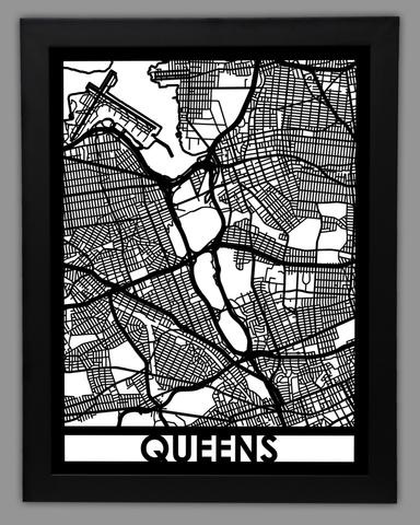Queens framed 18x24