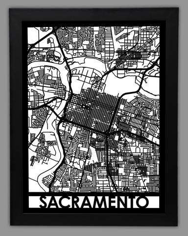 Sacramento framed 18x24