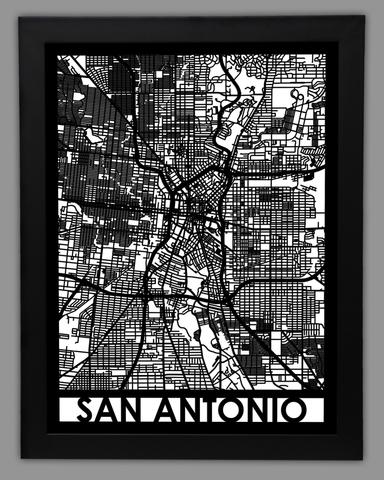Sanantonio framed 18x24