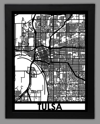 Tulsa framed 18x24
